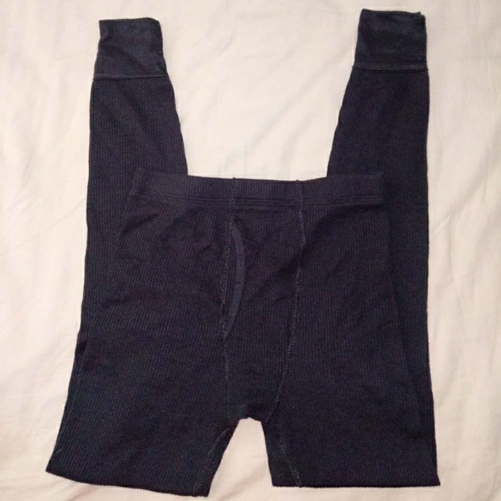 KIDS BLACK THERMAL PANTS